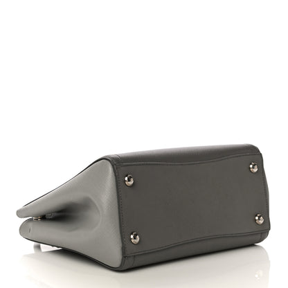 Prada Saffiano Lux Bi-Color Tote Marmo Nube 4 of 14