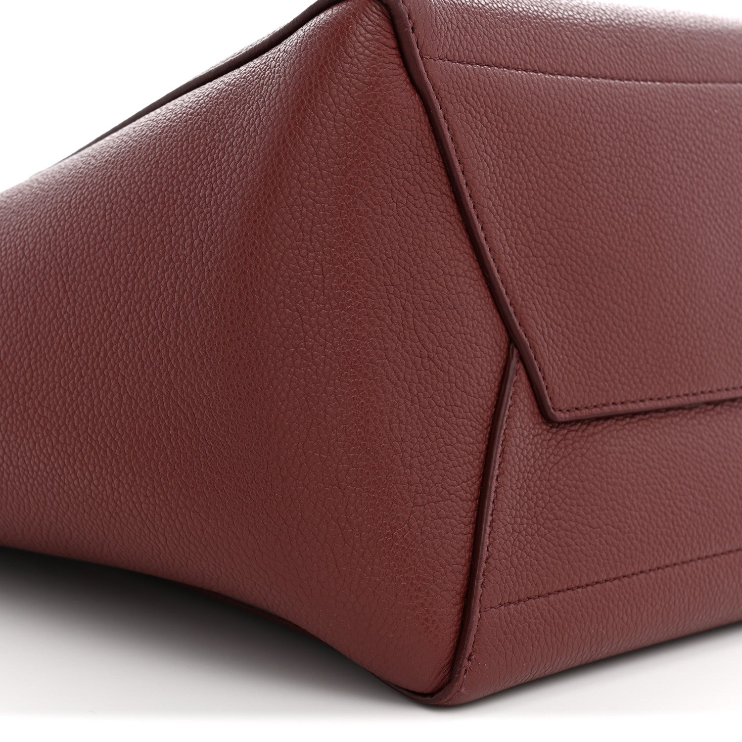 Celine Soft Grained Calfskin Sangle Bucket Bag Light Burgundy 7 of 10