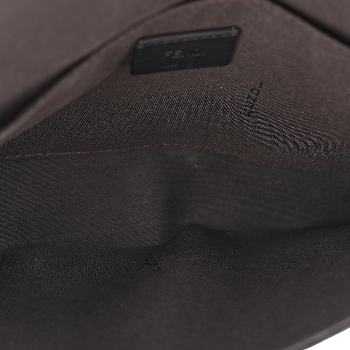Vitello Soft F is Fendi Bi-Color FF 1974 Embossed Envelope Wallet On Chain with Pouches Maya Black