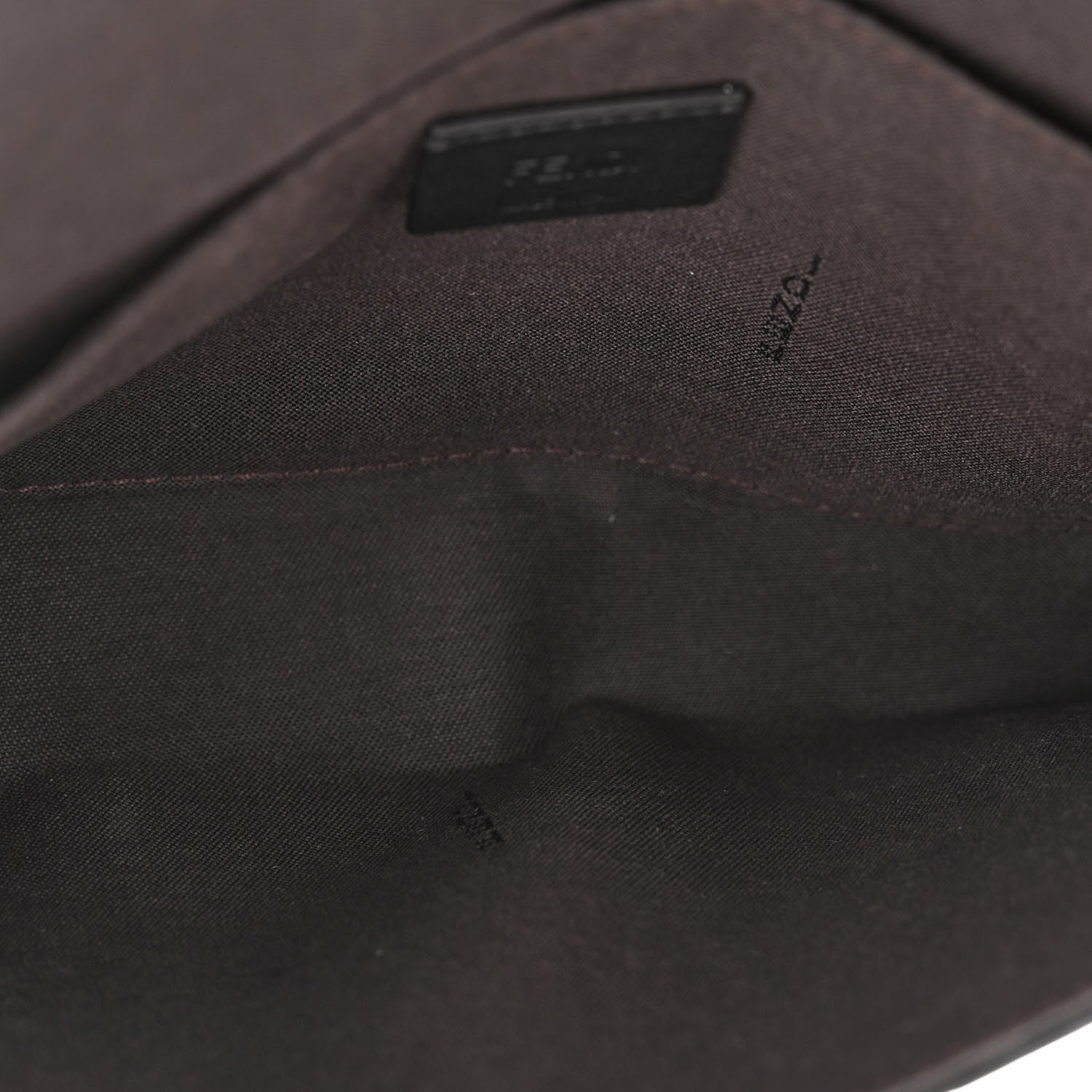 Fendi Vitello Soft F is Fendi Bi-Color FF 1974 Embossed Envelope Wallet On Chain with Pouches Maya Black 6 of 9