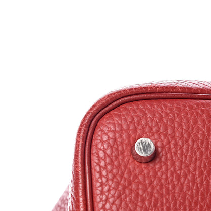 Hermes Taurillon Clemence Picotin 22 MM Rouge Garance 13 of 14