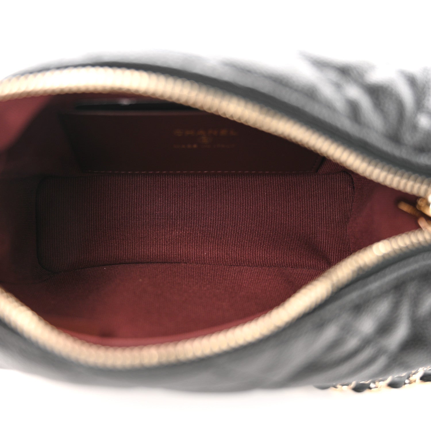 Chanel Caviar Quilted Hobo Clutch With Chain Black 5 of 10