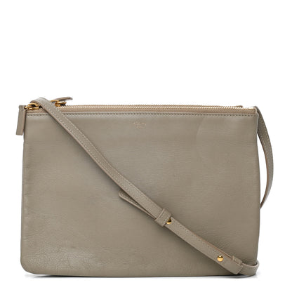 Celine Lambskin Large Trio Crossbody Bag Beige 1 of 4