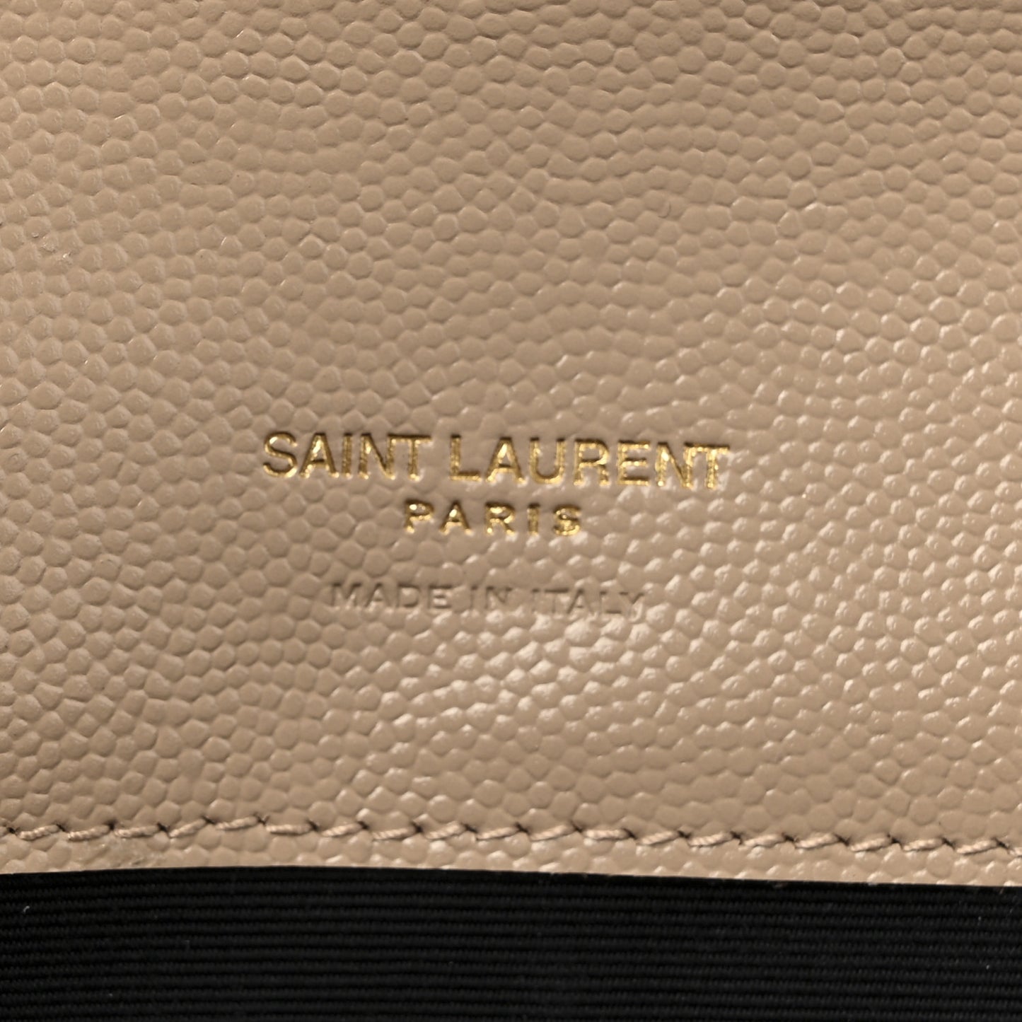 Grain De Poudre Textured Mixed Matelasse Triquilt Monogram Clutch Dark Beige