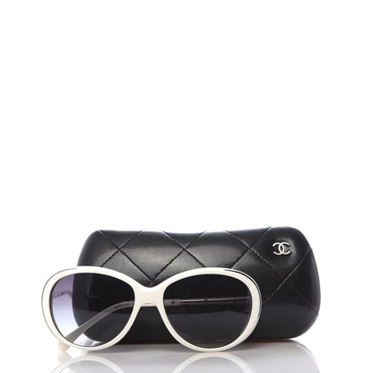 Chanel Butterfly Sunglasses 6037 White 8 of 8