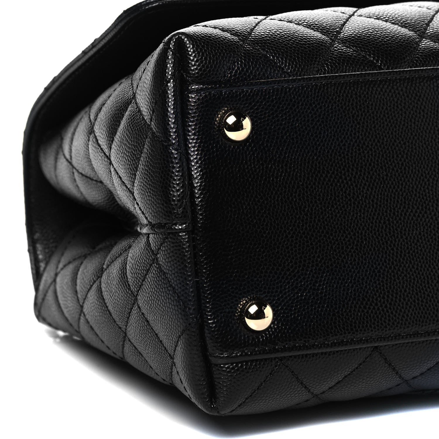 Chanel Caviar Quilted Small Coco Handle Flap Black 8 of 9