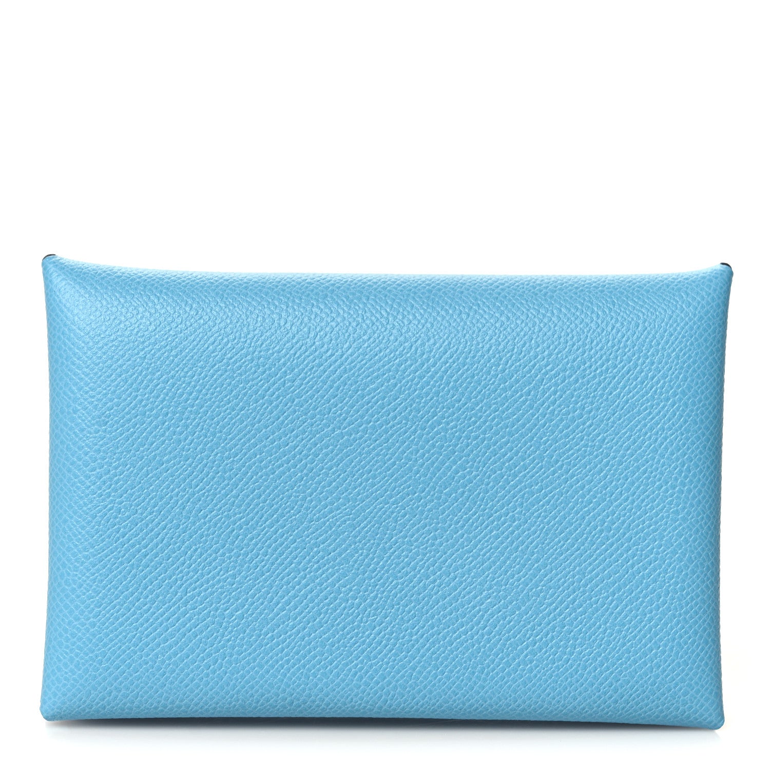 Hermes Madame Calfskin Calvi Card Case Blue Du Nord 1 of 8