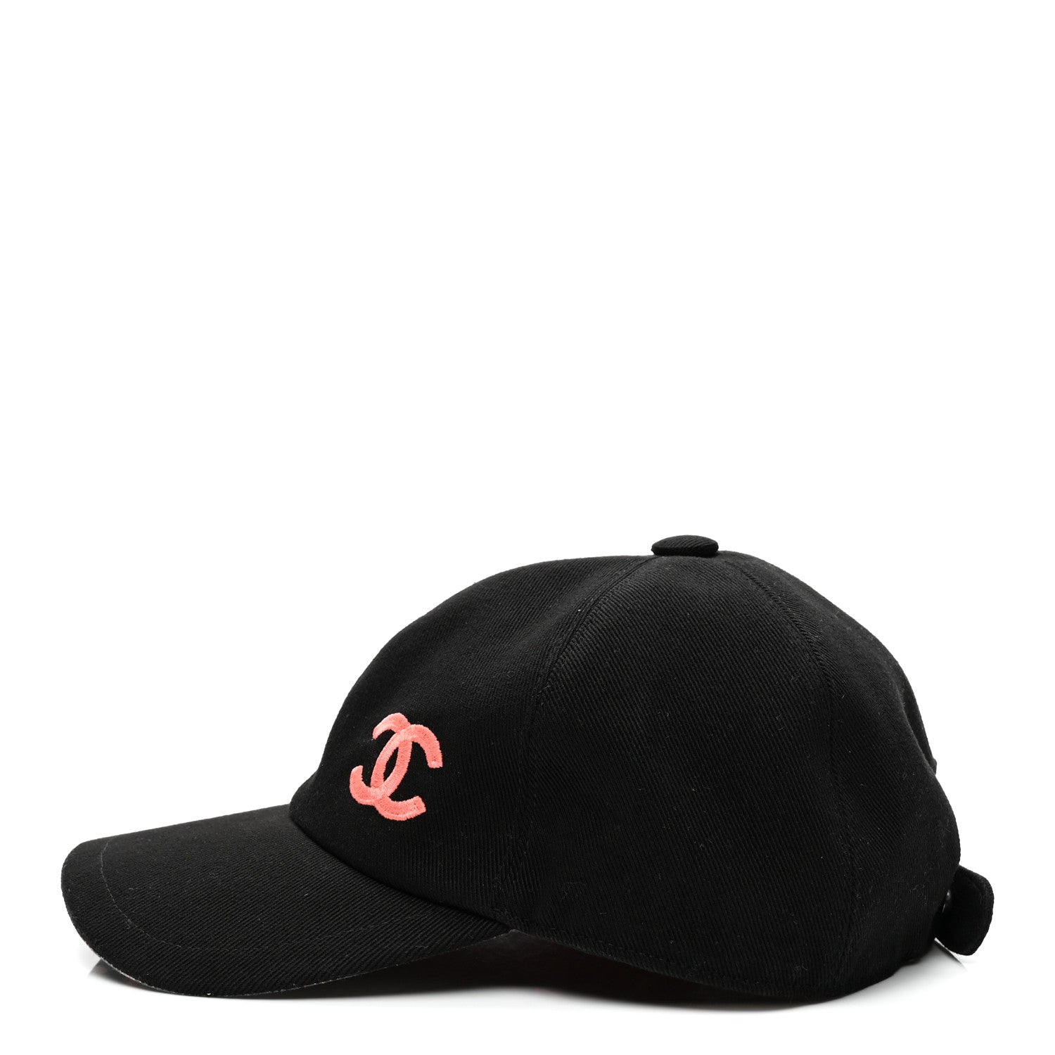 Chanel Cotton CC Cap Hat Black Coral 4 of 7