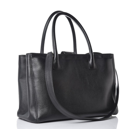 Chanel Calfskin Cerf Executive Shopper Tote Black 4 of 15