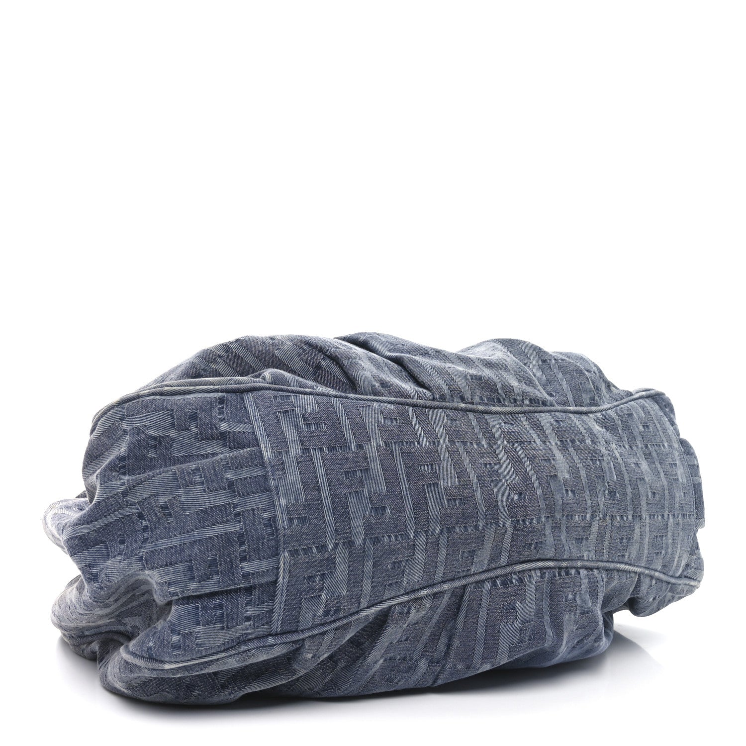 Fendi Denim Zucca Mia Tote Blue 4 of 11