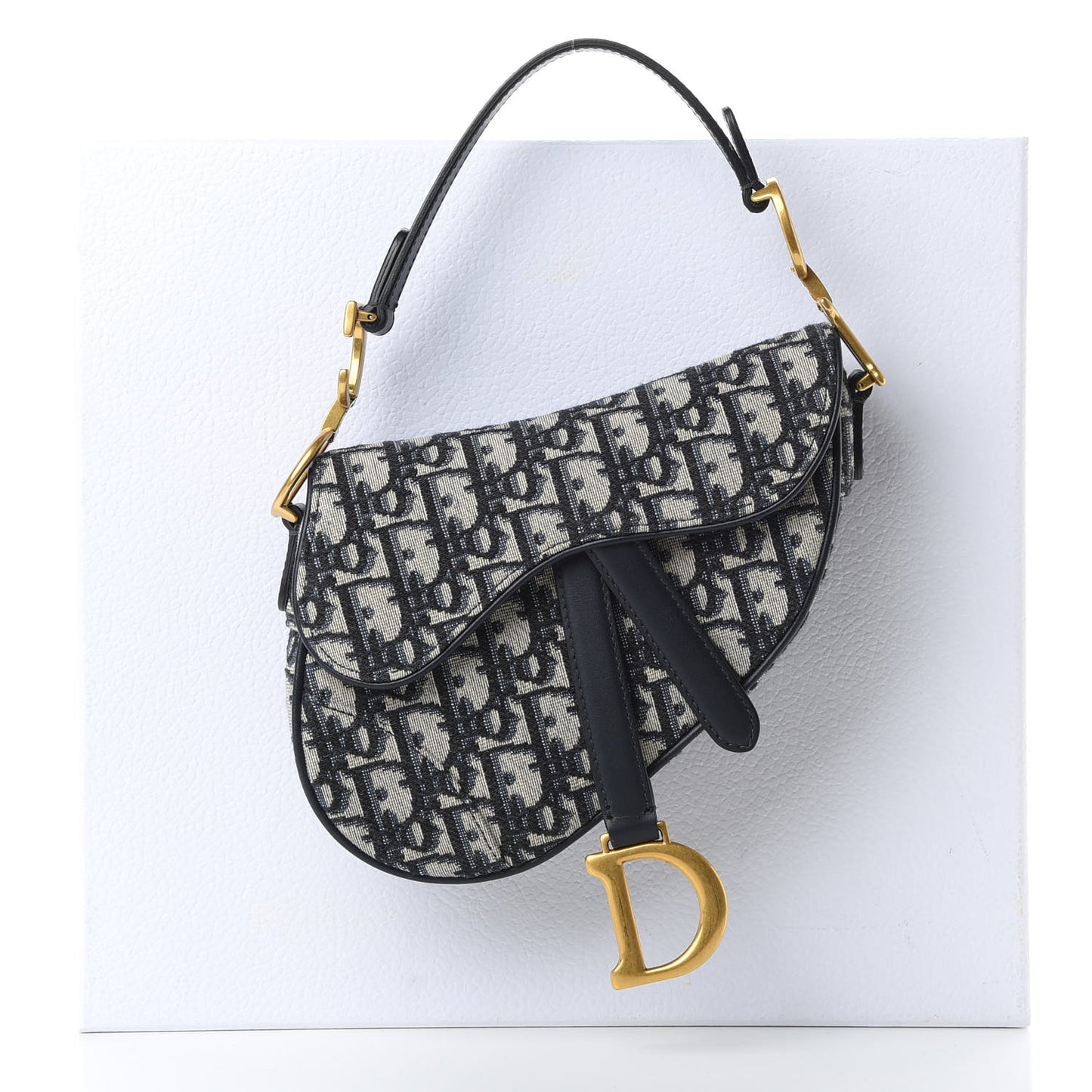 Oblique Mini Saddle Bag Blue