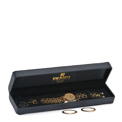Fendi Stainless Steel 34mm Orologi Quartz Watch Gold 5 of 5