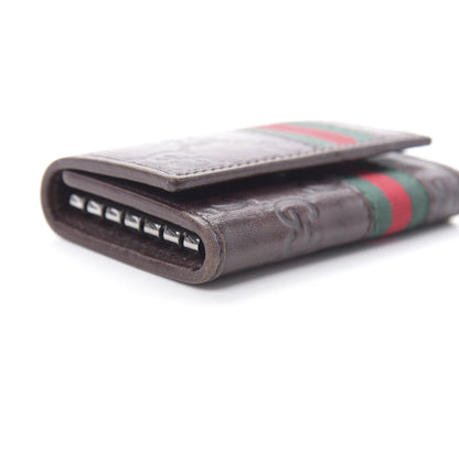 Gucci Guccissima Web 6 Key Holder Case Brown 14 of 15