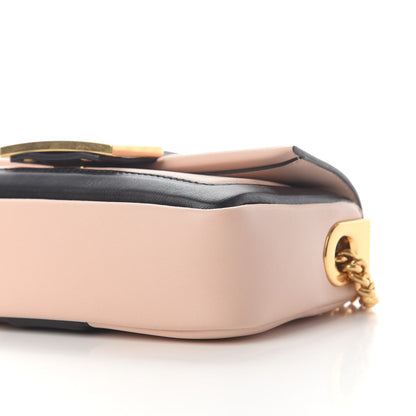 Fendi Nappa Apolo Bi-Color Mini Chain Baguette Rosa Quarzo Black 8 of 8