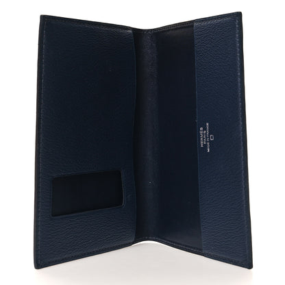 Hermes Matte Alligator Chevre MC2 Magellan Passport Holder Black 5 of 8