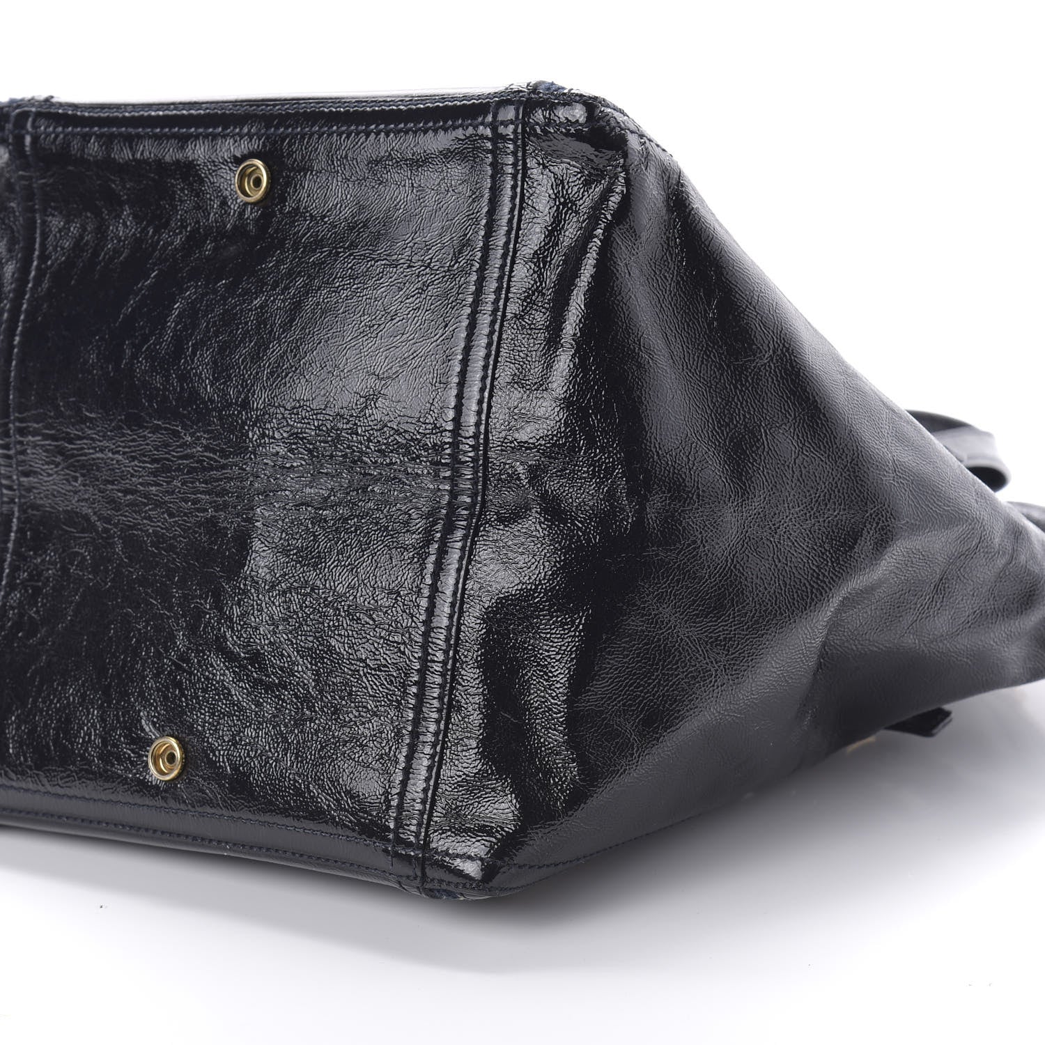 Saint Laurent Patent Large Downtown Tote Black 7 of 10