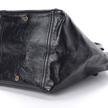 Saint Laurent Patent Large Downtown Tote Black 7 of 10
