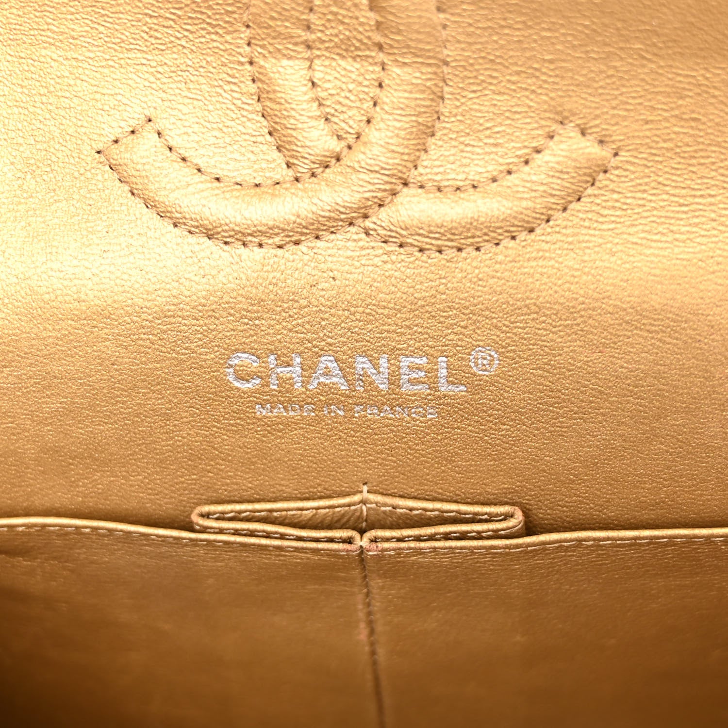 Chanel Metallic Caviar Quilted Medium Double Flap Copper 6 of 13
