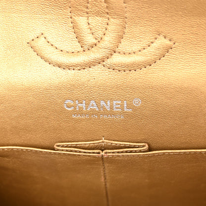 Chanel Metallic Caviar Quilted Medium Double Flap Copper 6 of 13