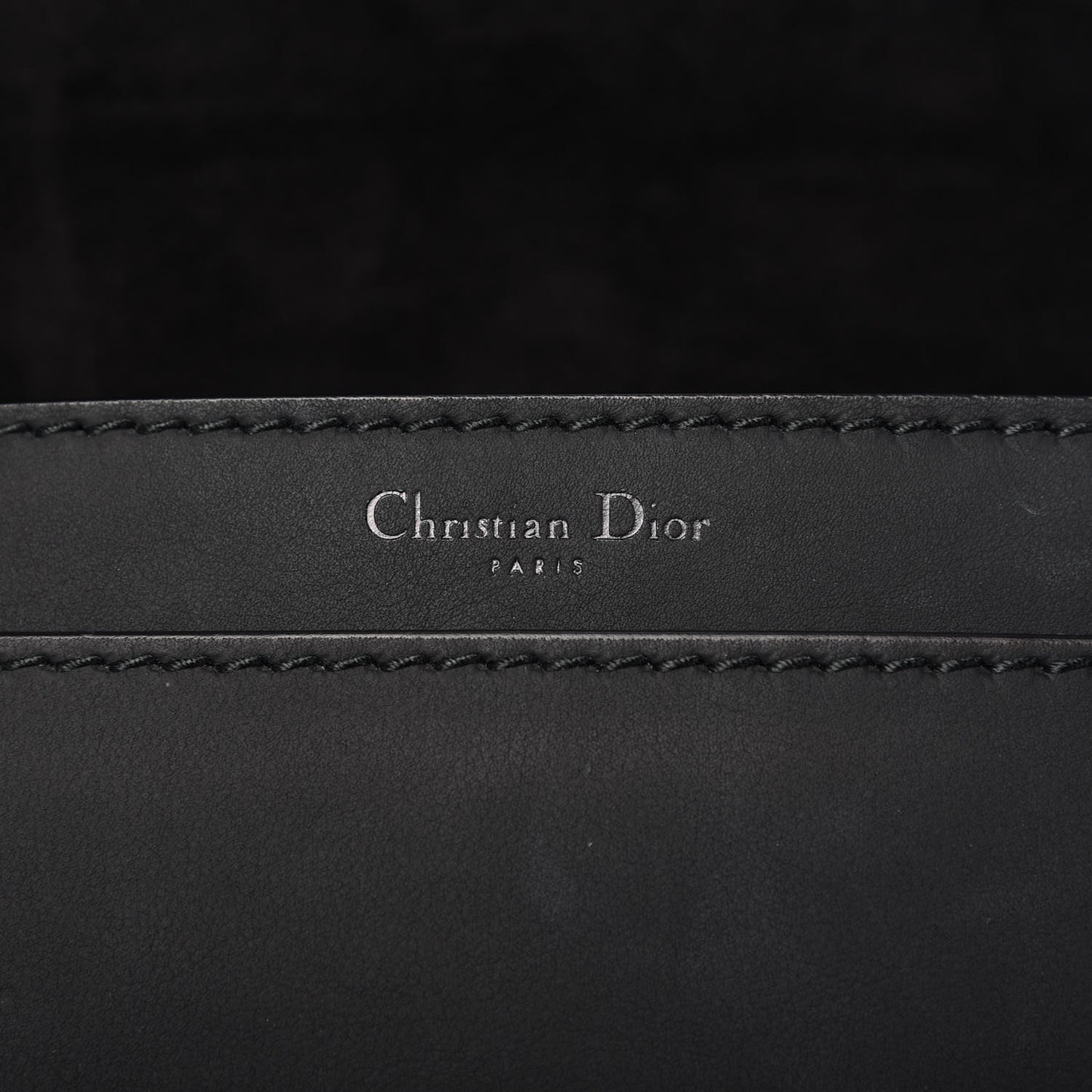 Ultra Matte Calfskin J'Adior Chain Flap Bag Black