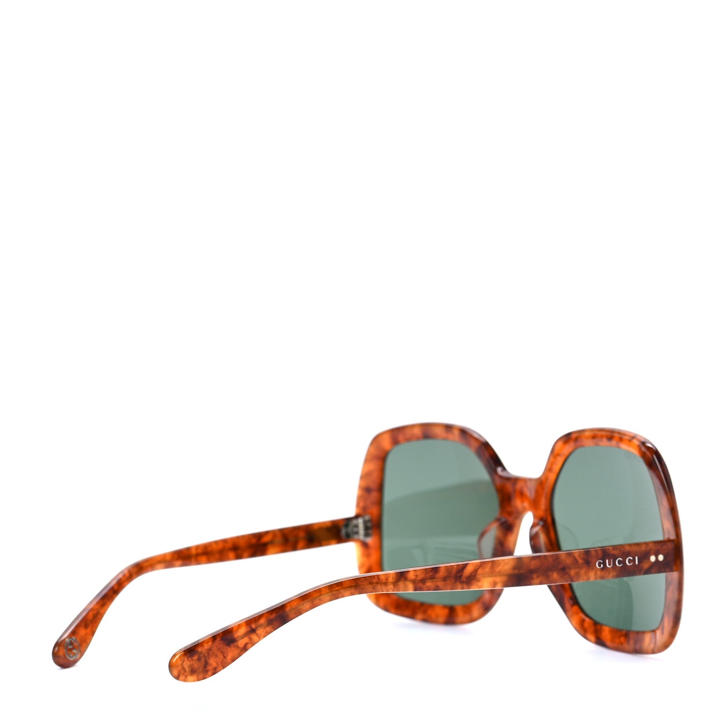 Gucci Squared Frame GG0625S Glasses in Havana Brown 4 of 6