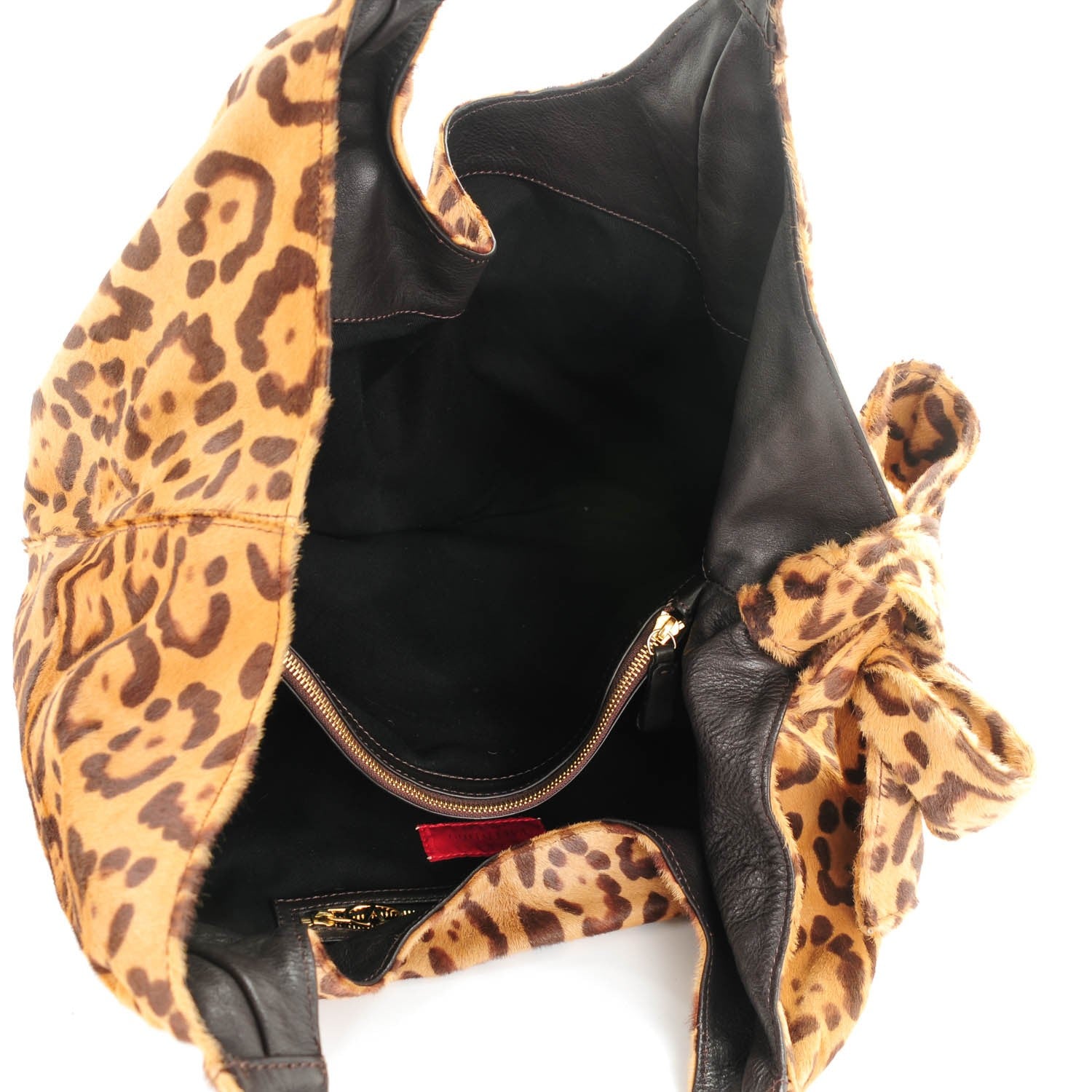 Valentino Garavani Pony Hair Leopard Nuage Hobo 5 of 10