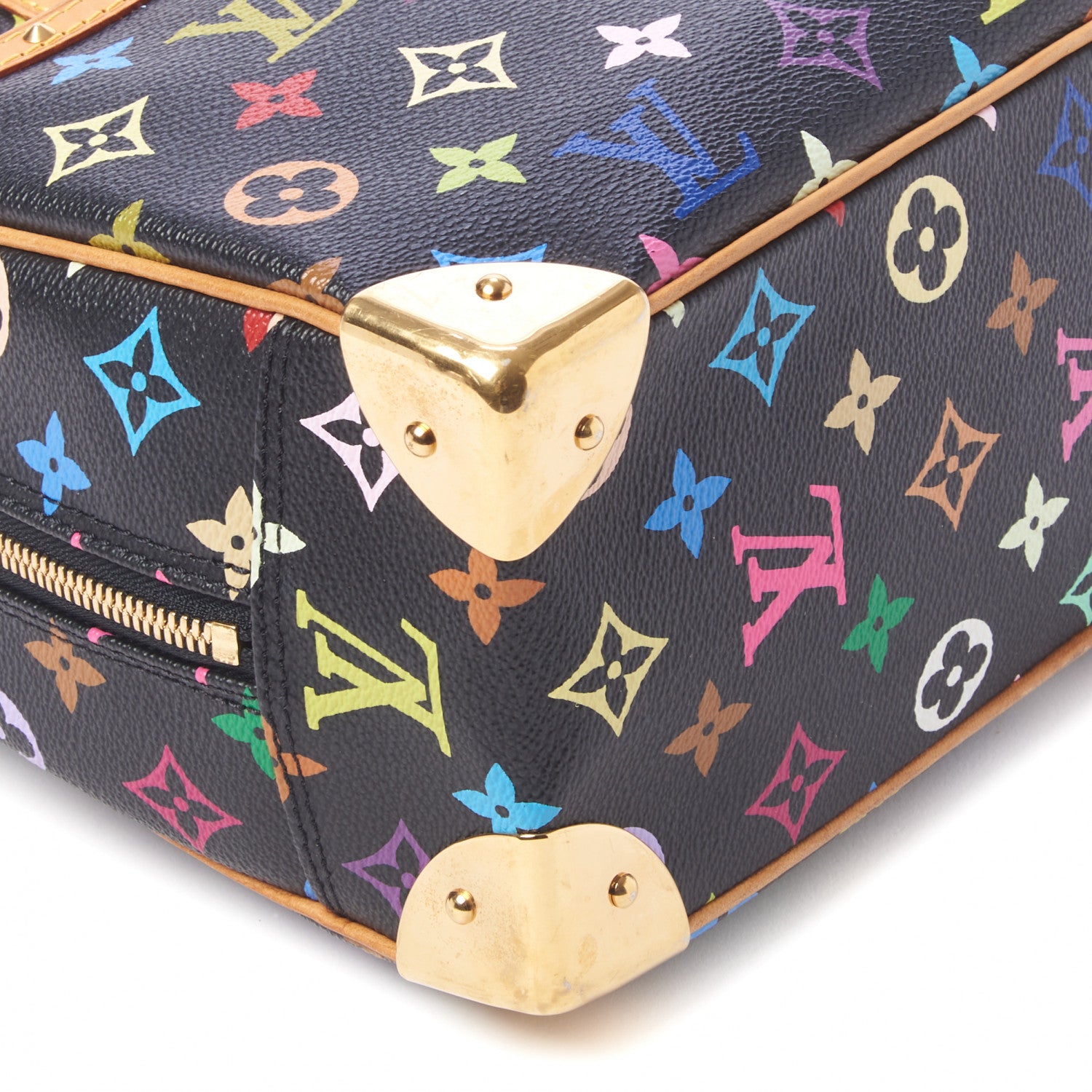 Louis Vuitton Monogram Multicolor Trouville Black 6 of 8
