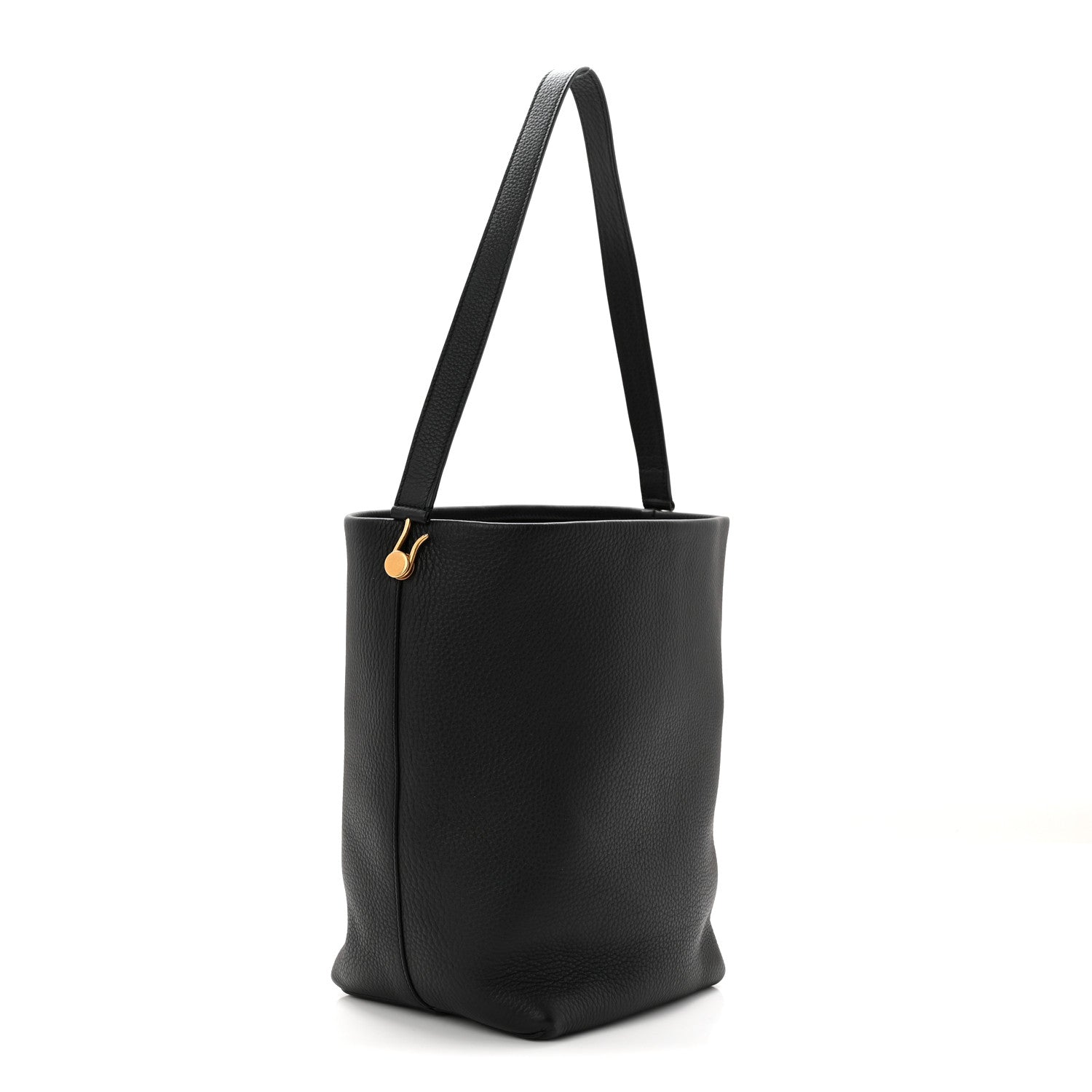 The Row Grained Calfskin Medium N/S Hook Tote Black 2 of 9