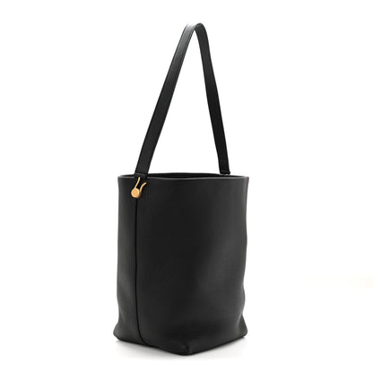The Row Grained Calfskin Medium N/S Hook Tote Black 2 of 9