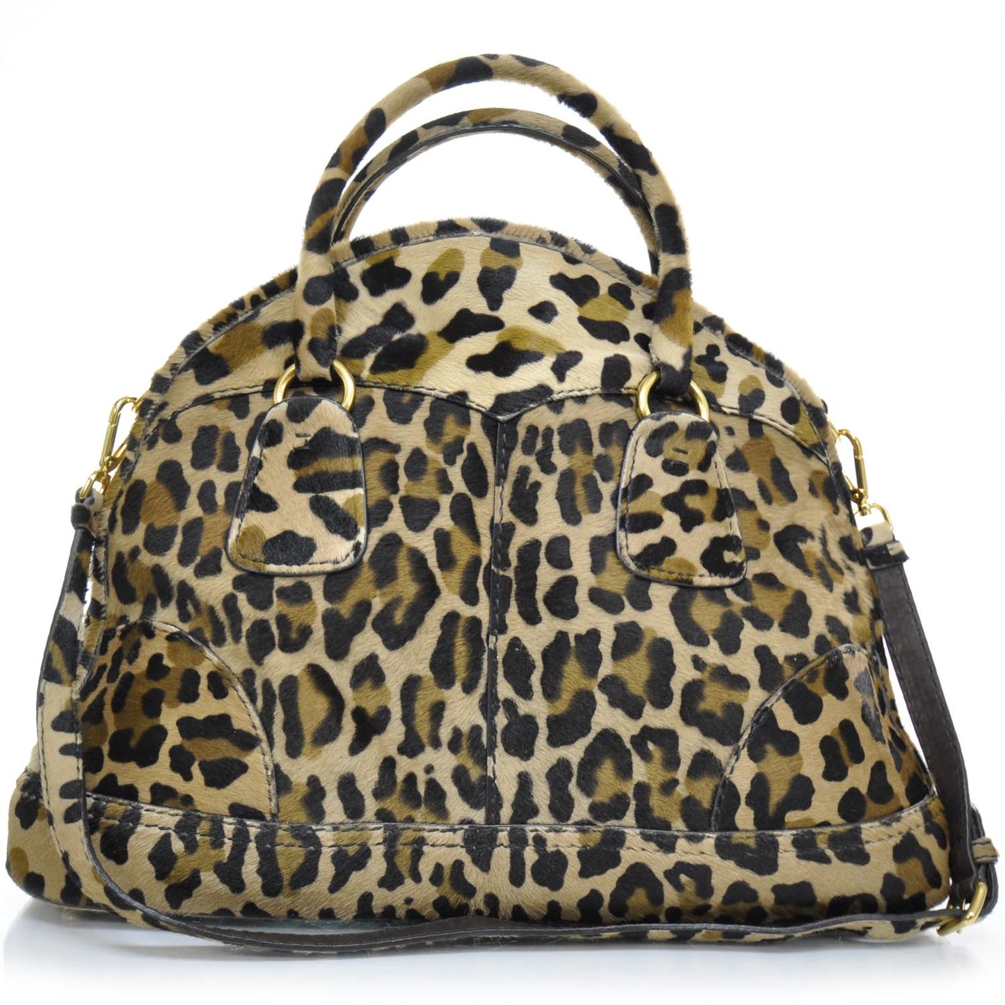 Calf Hair Leopard Print Bauletto