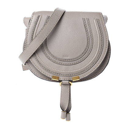 Chloe Calfskin Mini Marcie Round Crossbody Bag Cashmere Grey 1 of 10