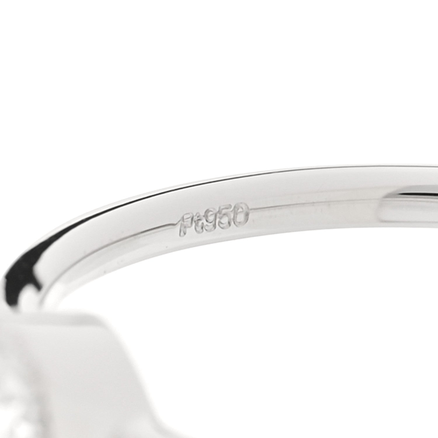 Parker & West by FASHIONPHILE Platinum Diamond .23ctw Bezel Ring 53 6.25 5 of 5