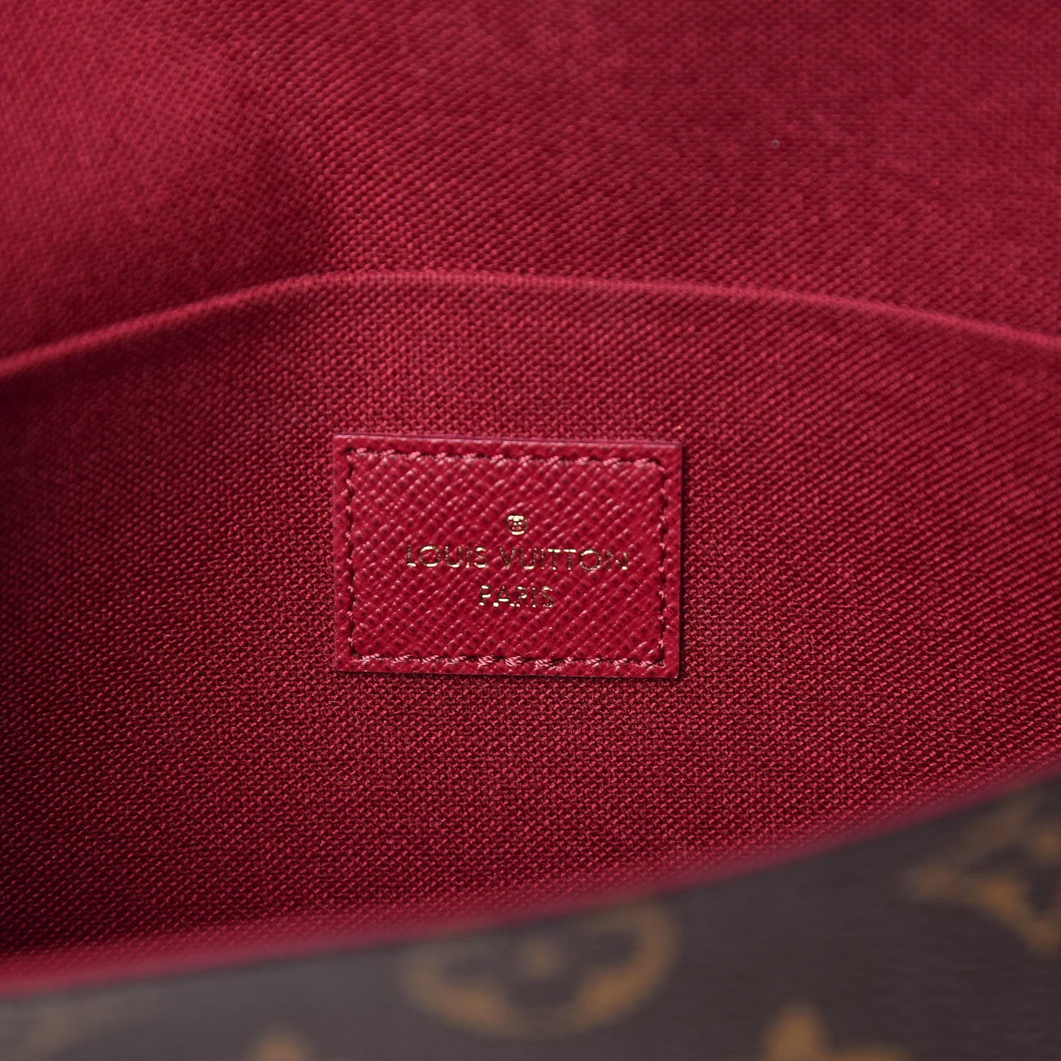 Louis Vuitton Monogram Pochette Felicie Chain Wallet Fuchsia 7 of 13