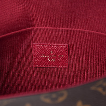 Louis Vuitton Monogram Pochette Felicie Chain Wallet Fuchsia 7 of 13
