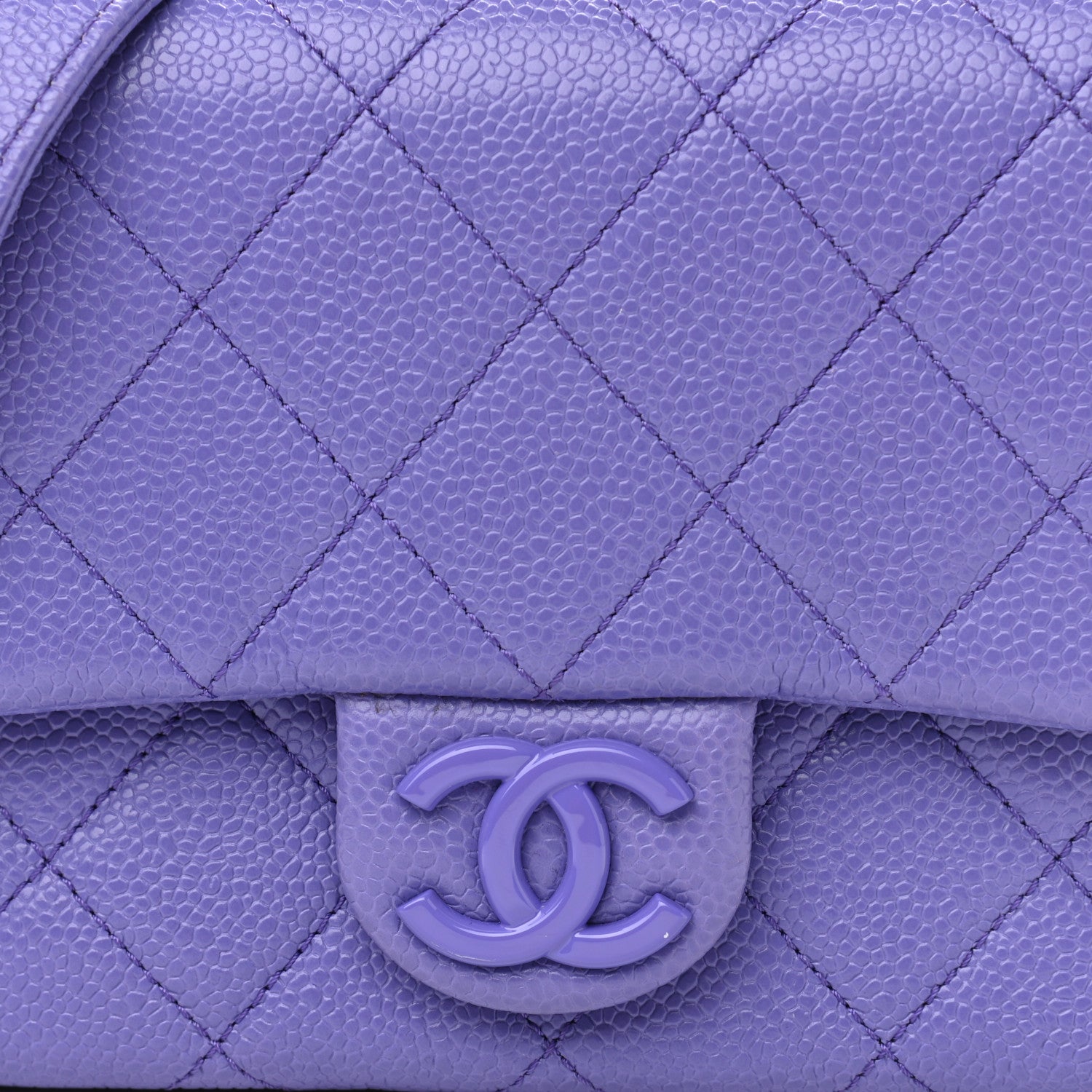 Chanel Caviar Quilted Incognito Mini Square Flap Purple 8 of 12