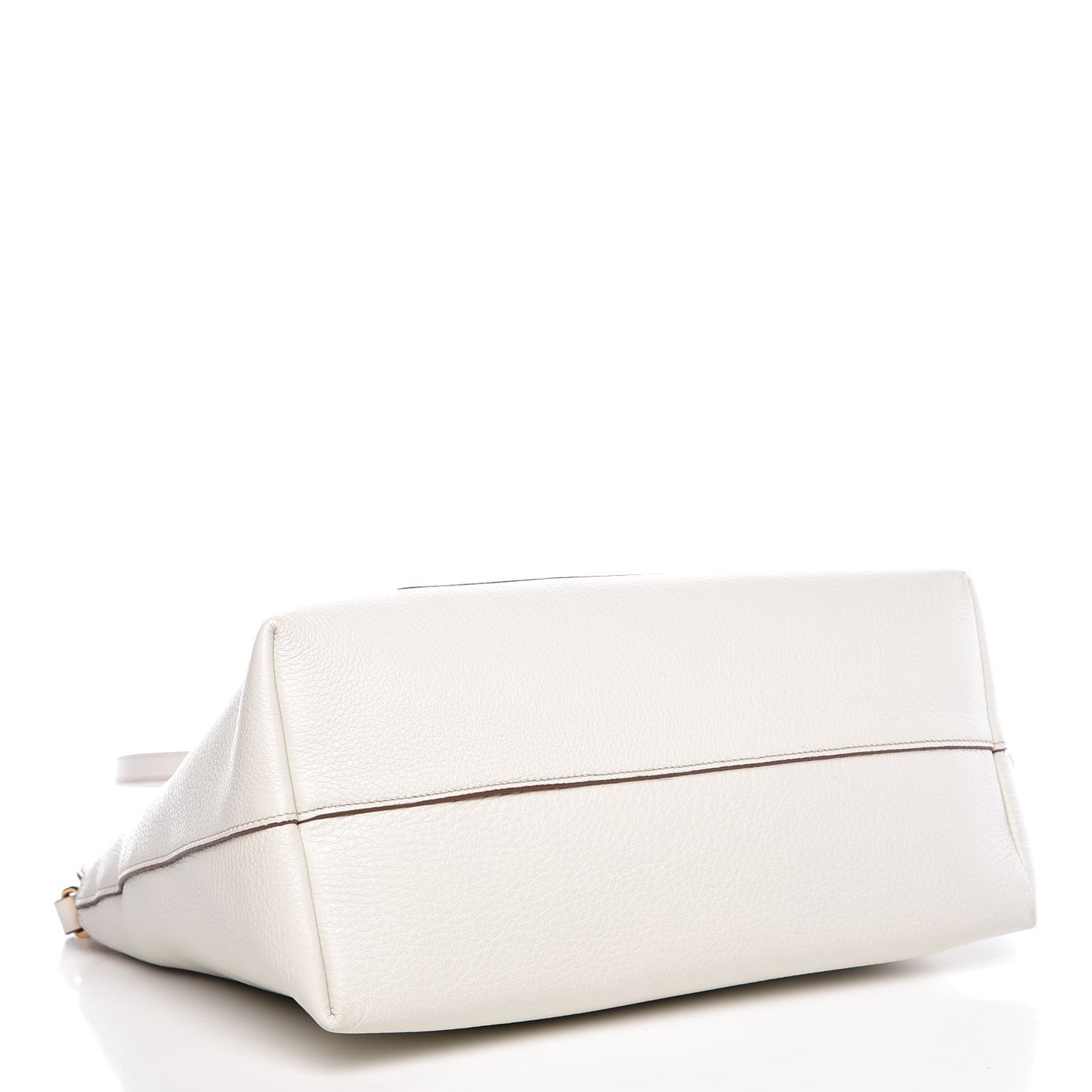 Vitello Daino Top Handle Tote Bianco