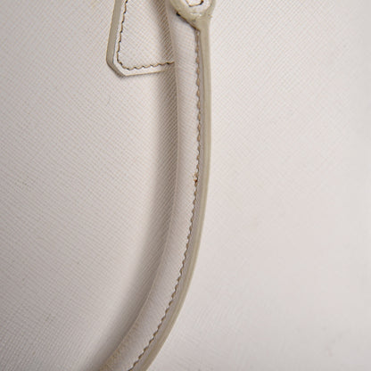 Prada Saffiano Lux Medium Tote Talco 11 of 29