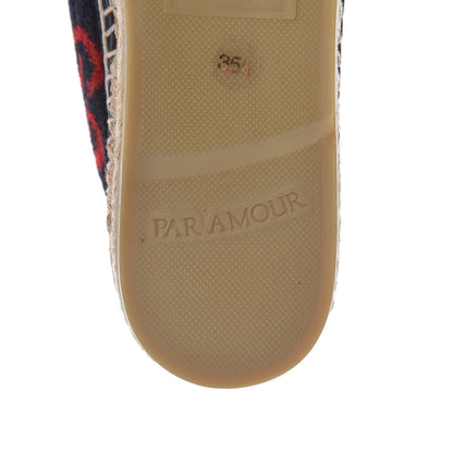 Gucci Terry Cloth GG Monogram Espadrilles 35.5 Blue Red 8 of 12