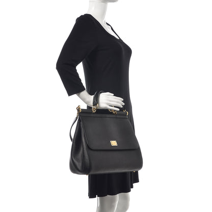 Dolce & Gabbana Dauphine Large Miss Sicily Satchel Black 3 of 12