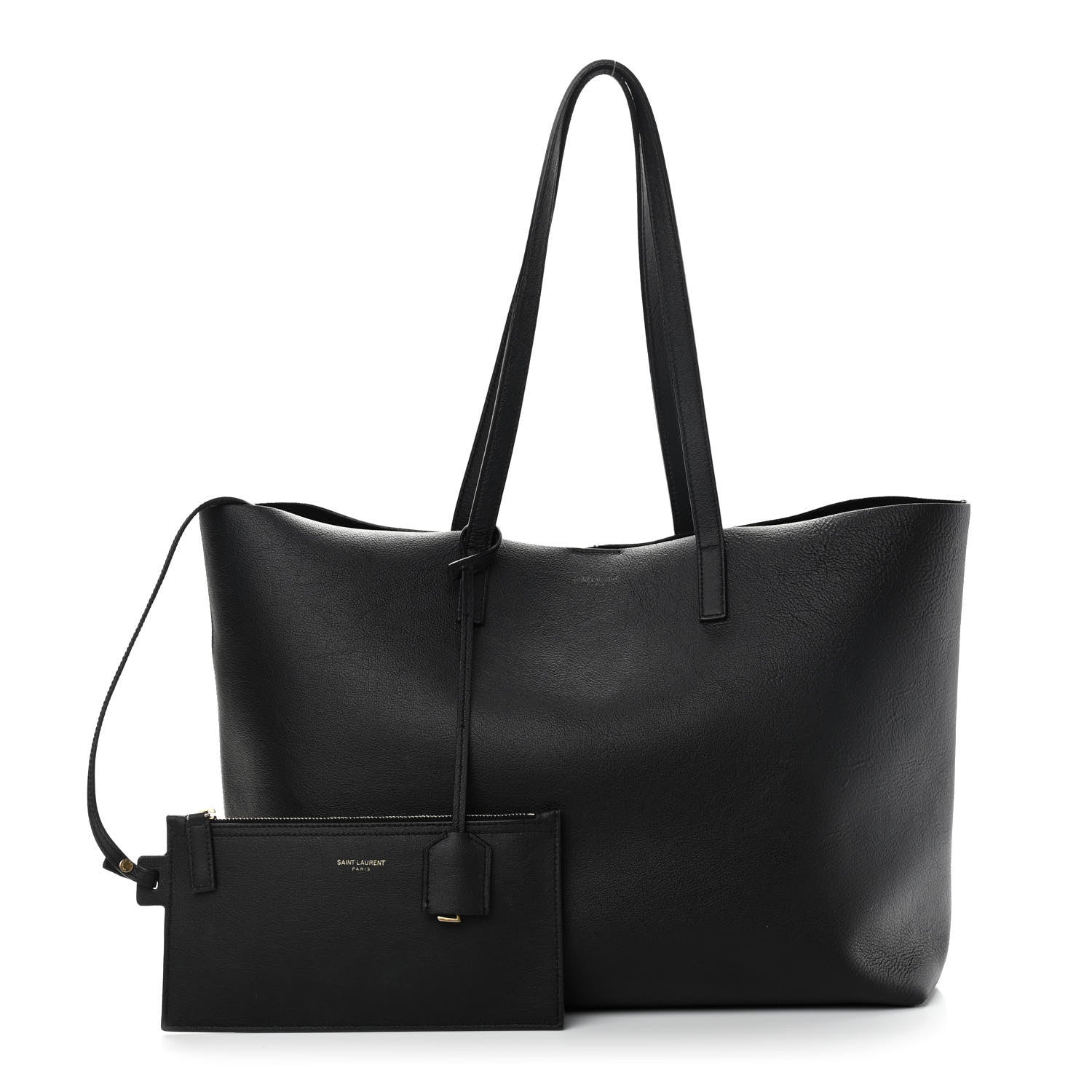 Saint Laurent Calfskin Large Shopping Tote Black 1 of 10