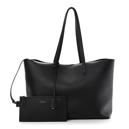 Saint Laurent Calfskin Large Shopping Tote Black 1 of 10