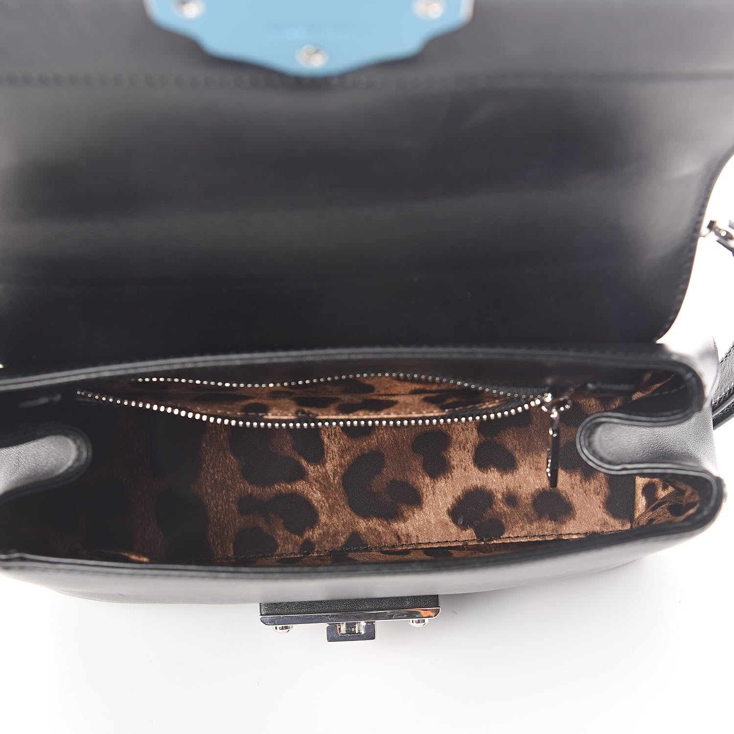Dolce & Gabbana Calfskin Small Lucia Satchel Black 5 of 8
