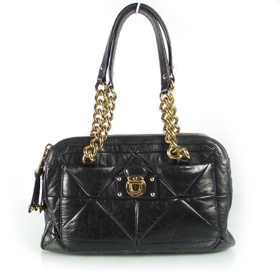 Marc Jacobs Leather Patchwork Ines Tote Black 1 of 9