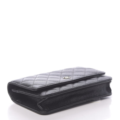 Chanel Caviar Quilted Wallet On Chain WOC Black 4 of 12