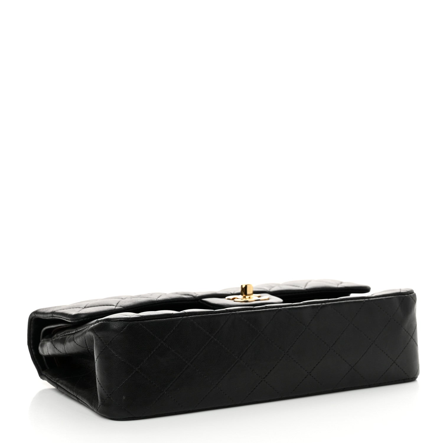 Chanel Lambskin Quilted Medium Double Flap Black 4 of 15