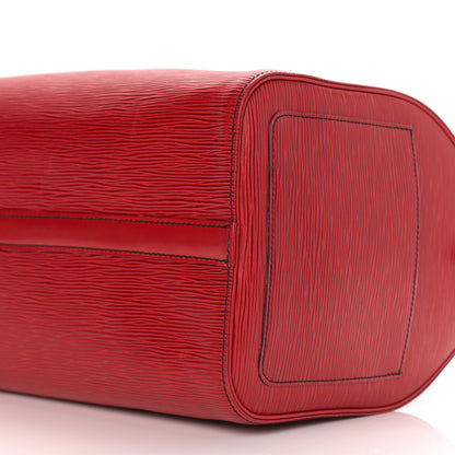 Louis Vuitton Epi Speedy 35 Castillan Red 12 of 16