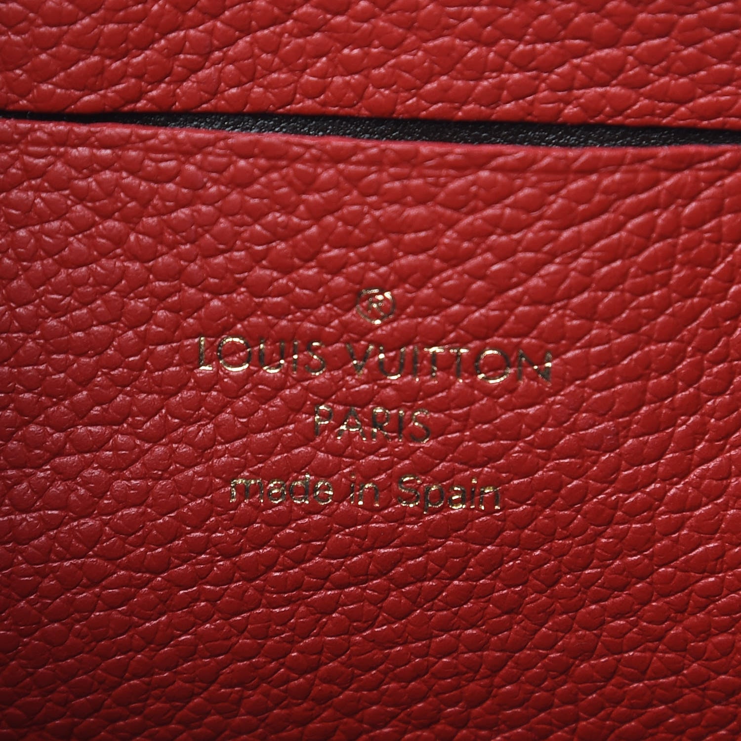 Louis Vuitton Empreinte Double Zip Pochette Marine Rouge 7 of 11