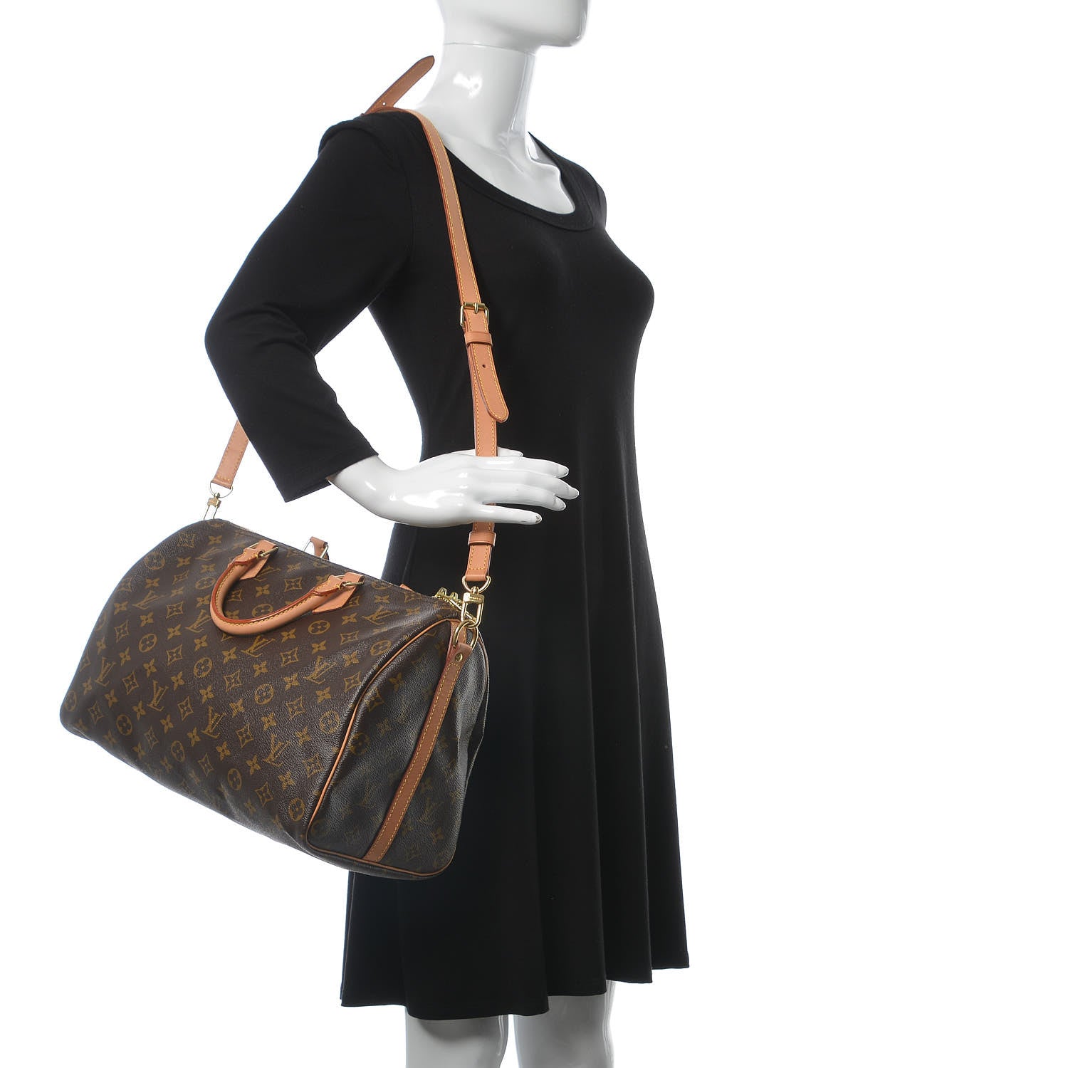 Louis Vuitton Monogram Speedy Bandouliere 35 3 of 10