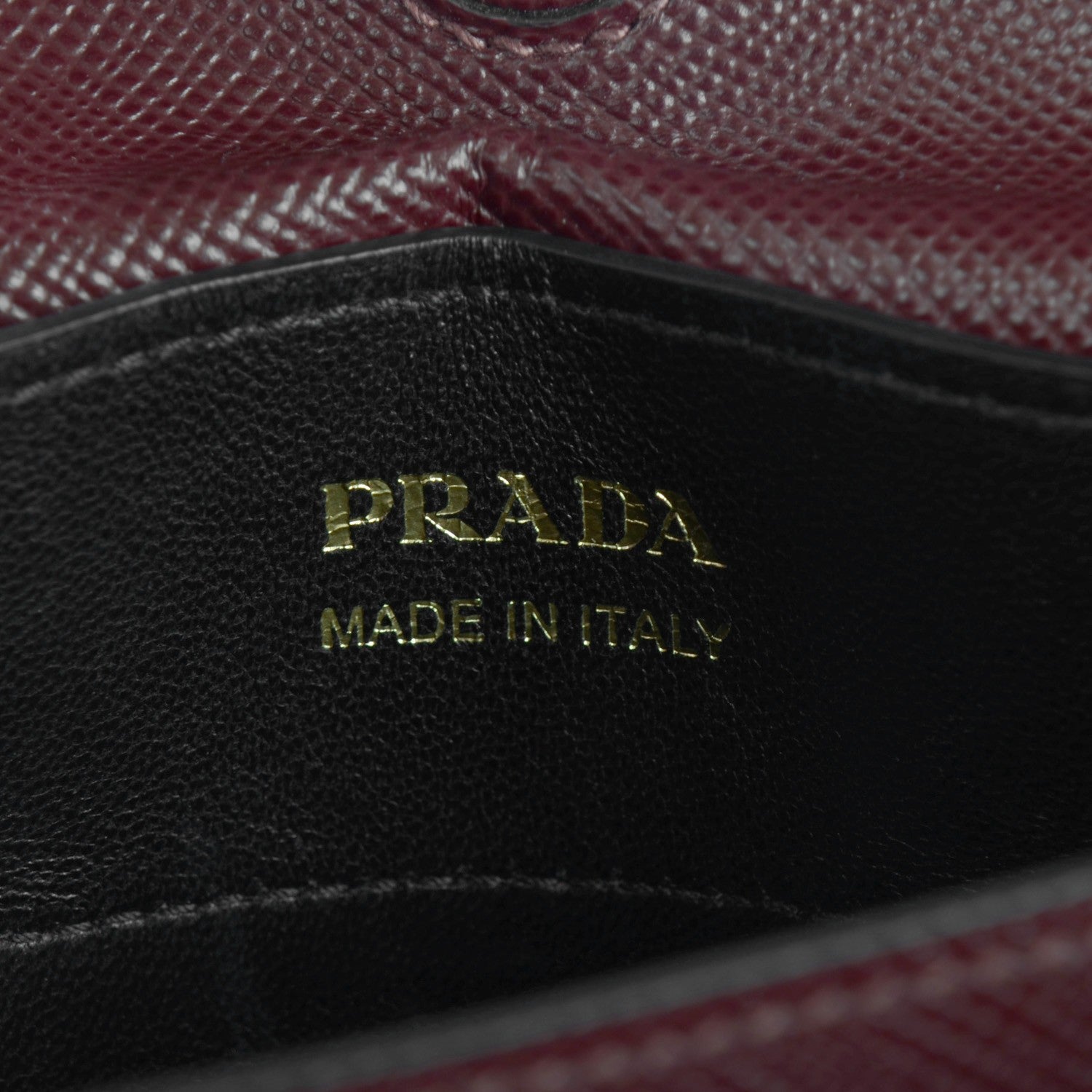 Prada Saffiano Cuir Large Double Bag Granato 2 of 11