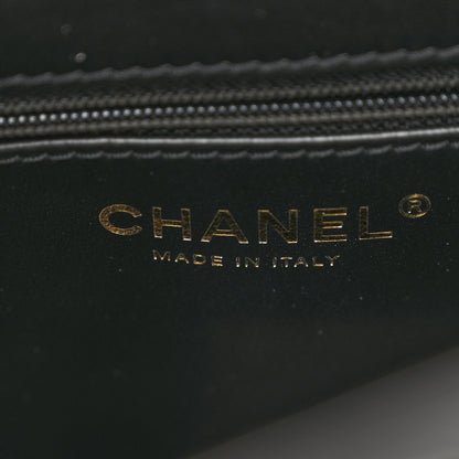 Chanel Shiny Aged Calfskin Quilted Nano Kelly Shopper Black 6 of 11